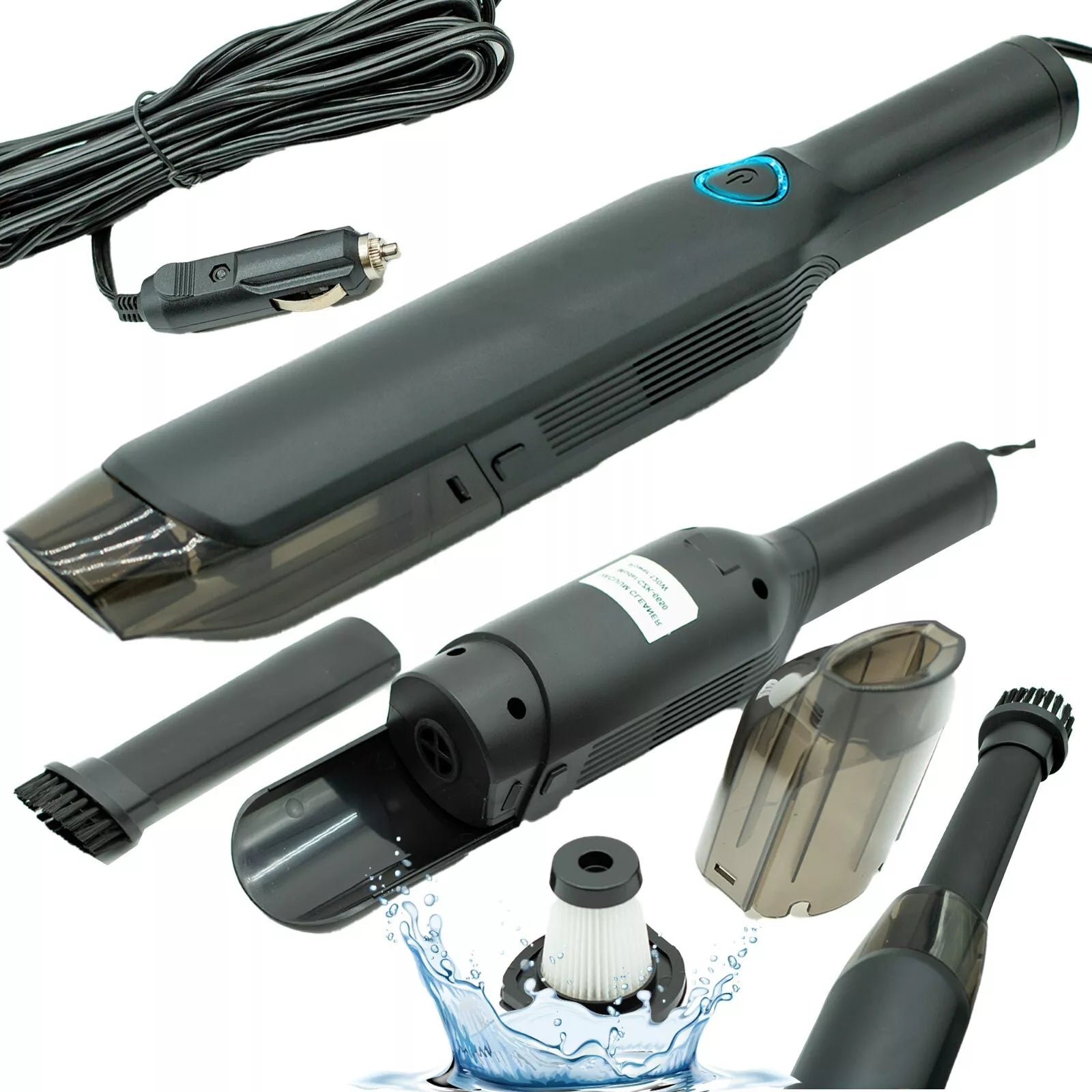 EMB V1C Rechargeable Car Vacuum Cleaner – 120W Power, Wet & Dry, Compact Handheld for Home & Auto Cleaning EMB V1C Rechargeable Car Vacuum Cleaner – 120W Power, Wet & Dry, Compact Handheld for Home & Auto Cleaning